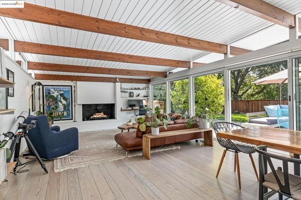 Fireplace, Interior, Living room, Wooden Beams, Wood Texture Flooring