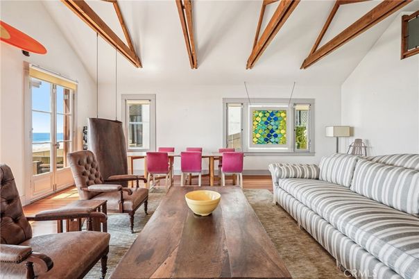 Dining room, Interior, Living room, Water, Wooden Beams, Wood Texture Flooring