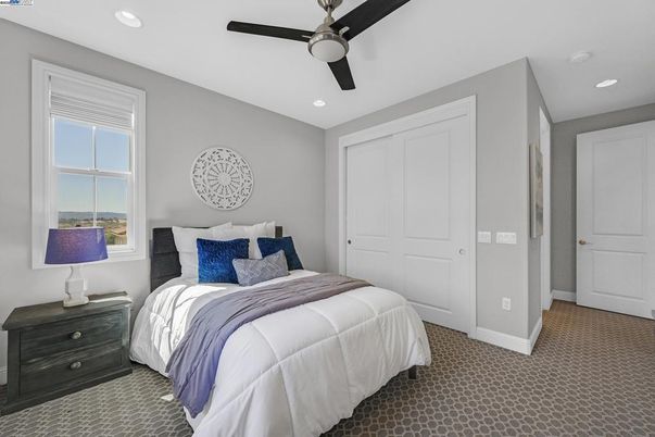 Bedroom, Interior, Recessed Lighting