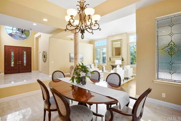 Chandelier, Dining room, Interior, Recessed Lighting