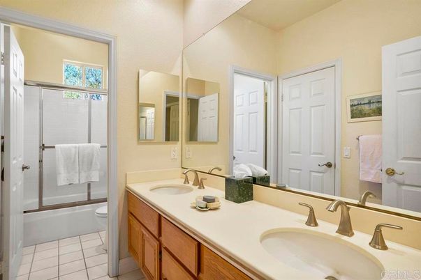 Bathroom, Dual Sink Vanities, Glass Shower, Interior