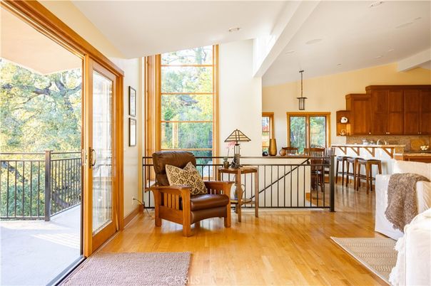 Dining room, Interior, Pendant Lights, Recessed Lighting, Wood Texture Flooring