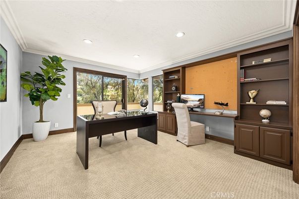 Home Office, Interior, Recessed Lighting