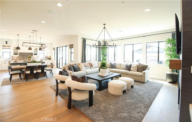 Dining room, Interior, Kitchen, Living room, Pendant Lights, Recessed Lighting, Wood Texture Flooring