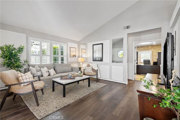 Interior, Living room, Stone Walls, Wood Texture Flooring