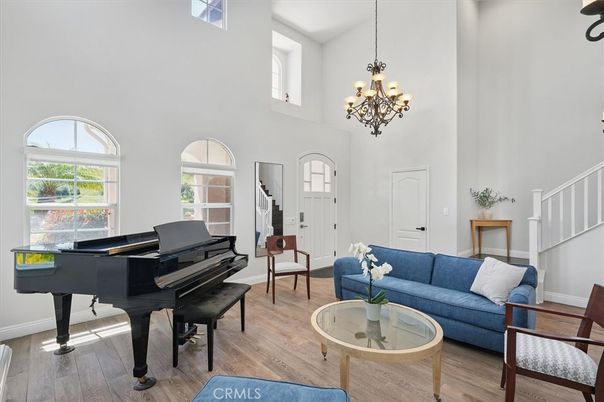 Chandelier, Interior, Living room, Piano, Wood Texture Flooring