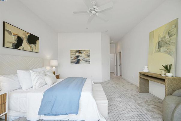 Bedroom, Interior, Recessed Lighting