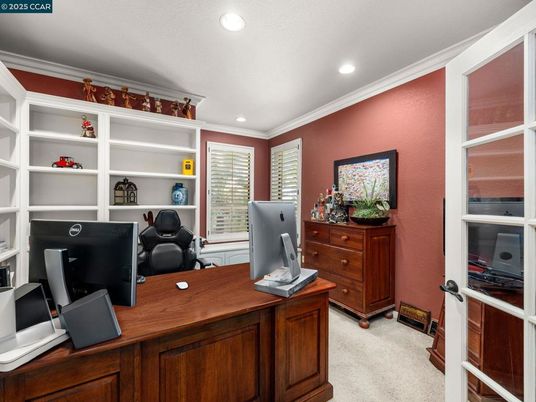 Home Office, Interior, Recessed Lighting