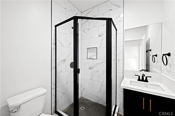 Bathroom, Glass Shower, Interior, Marble Walls