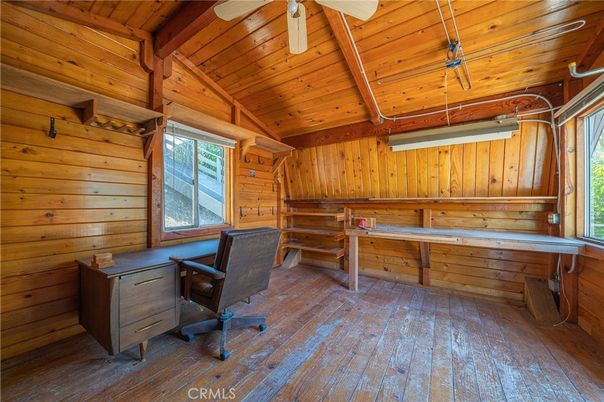 Home Office, Interior, Wooden Beams, Wooden Ceilings, Wood Texture Flooring, Wooden Walls