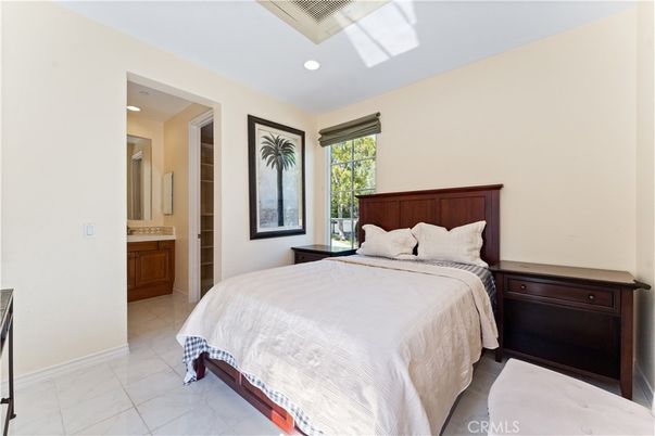 Bedroom, Interior, Marble, Recessed Lighting