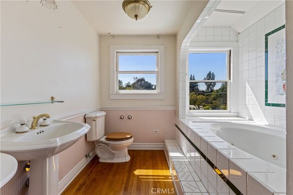 Bathroom, Interior, Wood Texture Flooring
