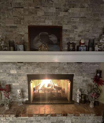 Fireplace, Interior, Stone Walls