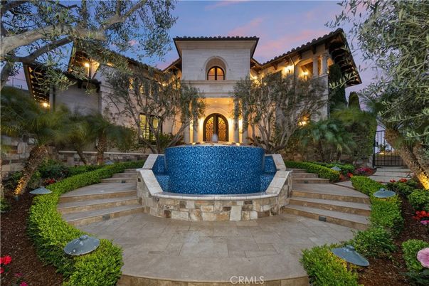 Backyard, Exterior, Facade, Pool, Mediterranean