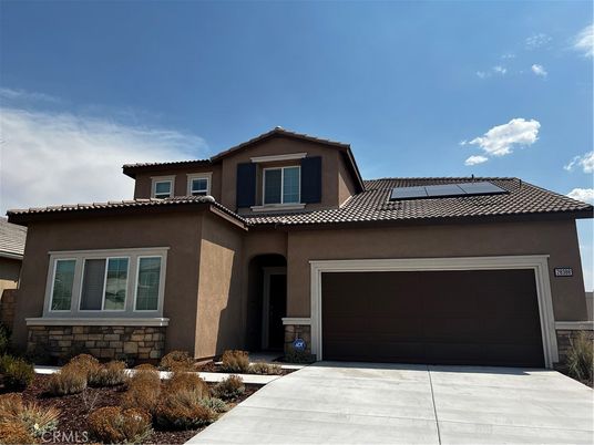 Attached, Exterior, Facade, Solar Panels, Mediterranean