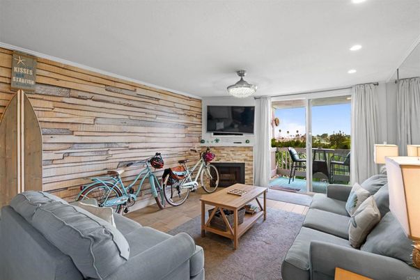 Fireplace, Interior, Living room, Recessed Lighting, Wooden Walls