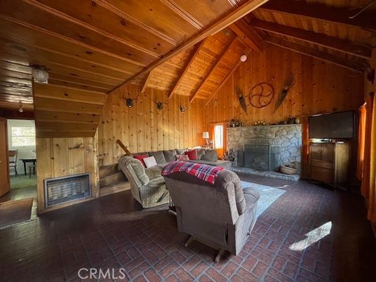 Fireplace, Interior, Living room, Wooden Beams, Wooden Ceilings, Wooden Walls