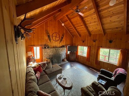 Fireplace, Interior, Living room, Wooden Beams, Wooden Ceilings, Wooden Walls