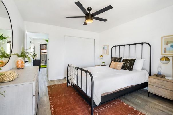 Bedroom, Interior, Wood Texture Flooring
