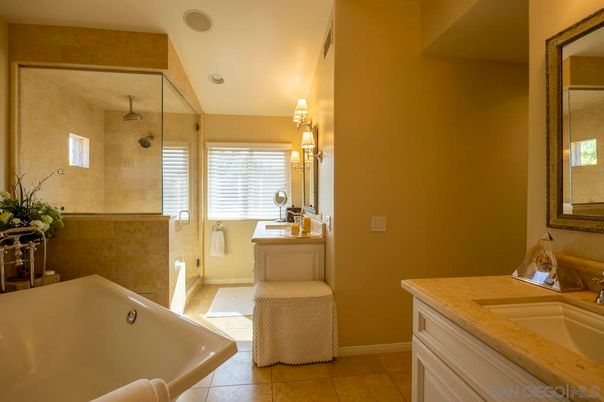 Bathroom, Dual Sink Vanities, Glass Shower, Interior