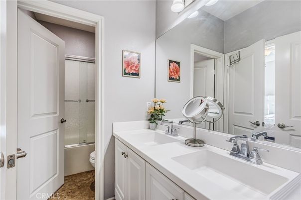 Bathroom, Dual Sink Vanities, Glass Shower, Interior