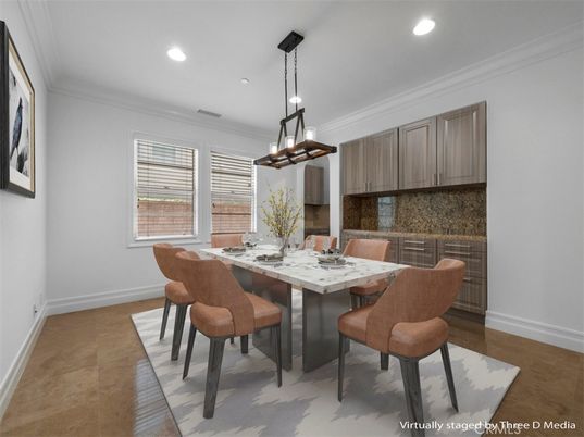 Dining room, Interior, Pendant Lights, Recessed Lighting