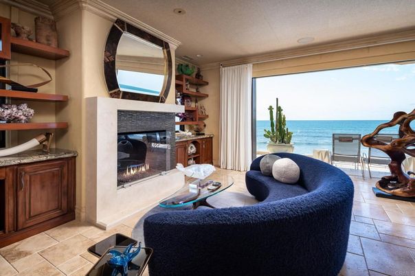 Fireplace, Interior, Living room, Recessed Lighting, Water