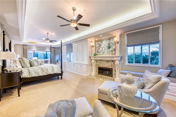 Bedroom, Fireplace, Interior, Recessed Lighting