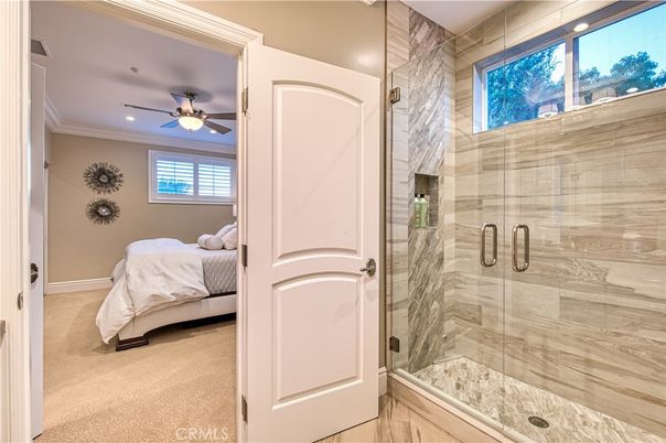 Bathroom, Bedroom, Glass Shower, Interior, Recessed Lighting
