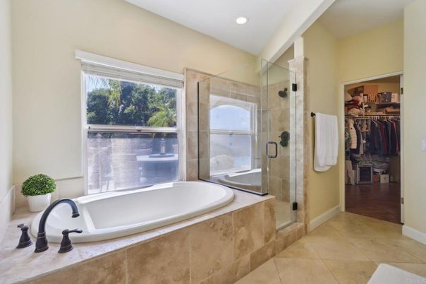 Bathroom, Glass Shower, Interior, Recessed Lighting, Walk-in Closets
