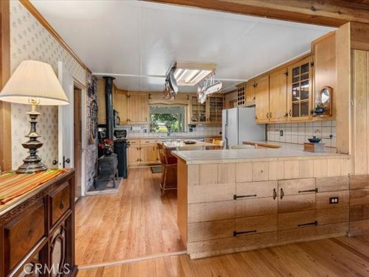 Interior, Kitchen, Wood Texture Flooring