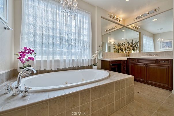 Bathroom, Chandelier, Interior