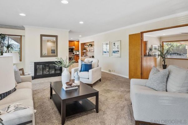 Fireplace, Interior, Living room, Recessed Lighting