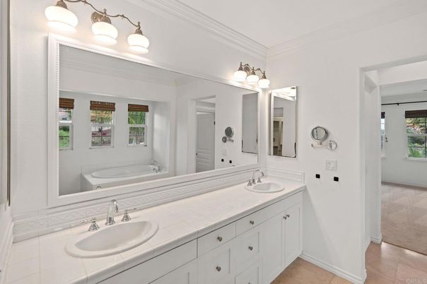 Bathroom, Dual Sink Vanities, Interior, Tile Countertops