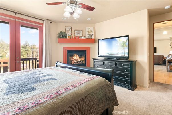 Bedroom, Fireplace, Interior, Recessed Lighting