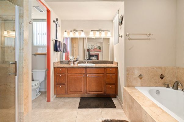 Bathroom, Dual Sink Vanities, Glass Shower, Interior