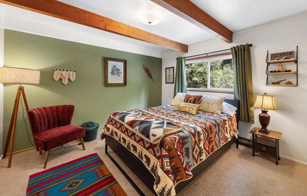 Bedroom, Interior, Wooden Beams