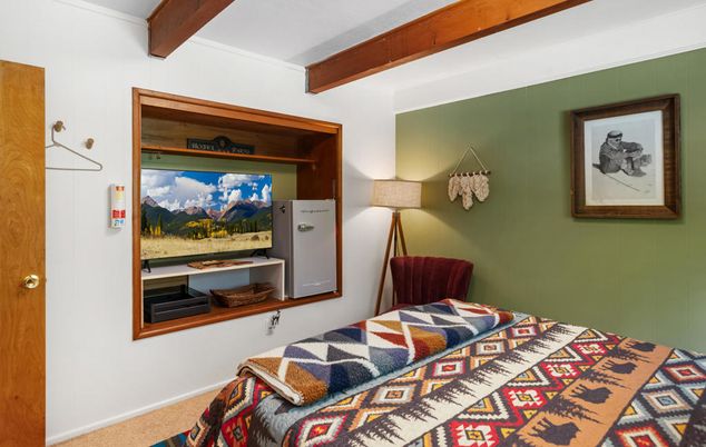 Bedroom, Interior, Wooden Beams