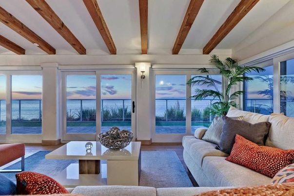 Interior, Living room, Water, Wooden Beams