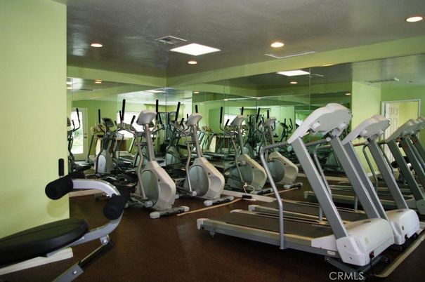 Fitness Equipment, Gym, Interior, Recessed Lighting