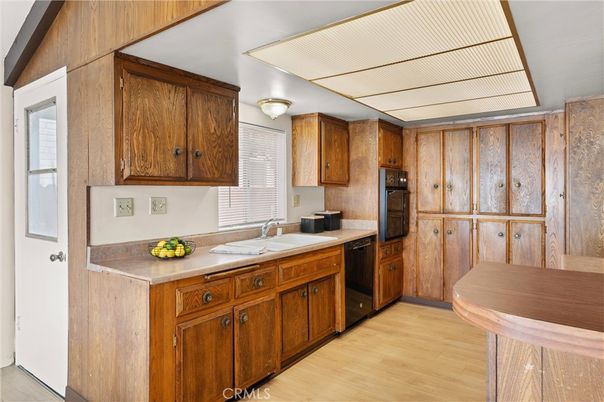 Interior, Kitchen, Wood Texture Flooring