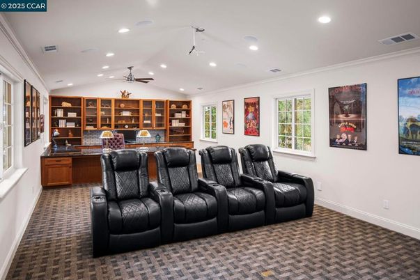 Home Theatre Room, Interior, Recessed Lighting, Theatre Room