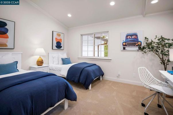 Bedroom, Interior, Recessed Lighting