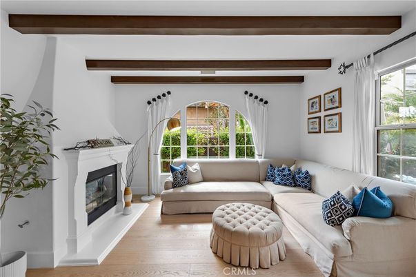 Fireplace, Interior, Living room, Wooden Beams, Wood Texture Flooring