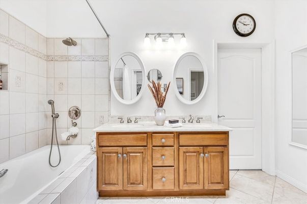 Bathroom, Dual Sink Vanities, Glass Shower, Interior