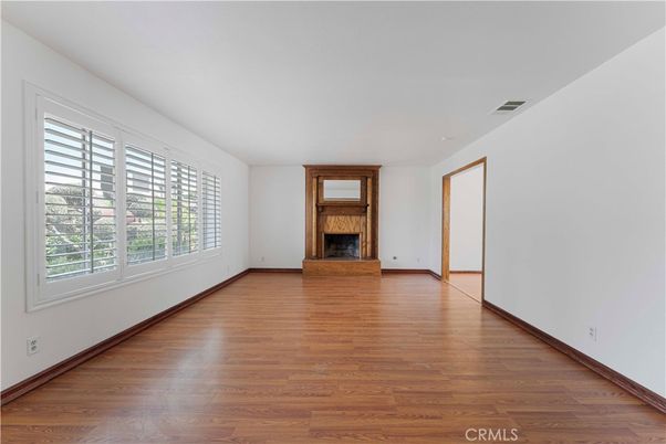 Empty room, Fireplace, Interior, Wood Texture Flooring