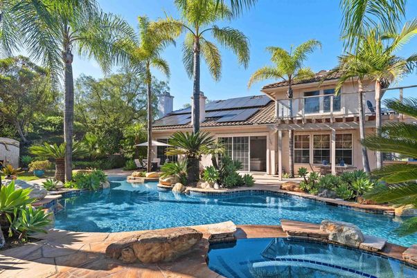 Exterior, Pool, Solar Panels
