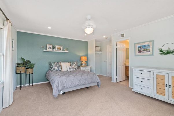 Bedroom, Interior, Recessed Lighting