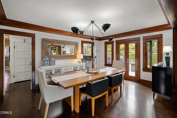Dining room, Interior, Wood Texture Flooring