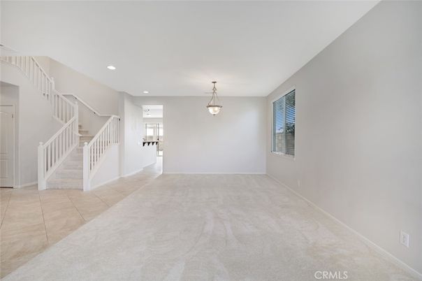 Empty room, Interior, Pendant Lights, Recessed Lighting